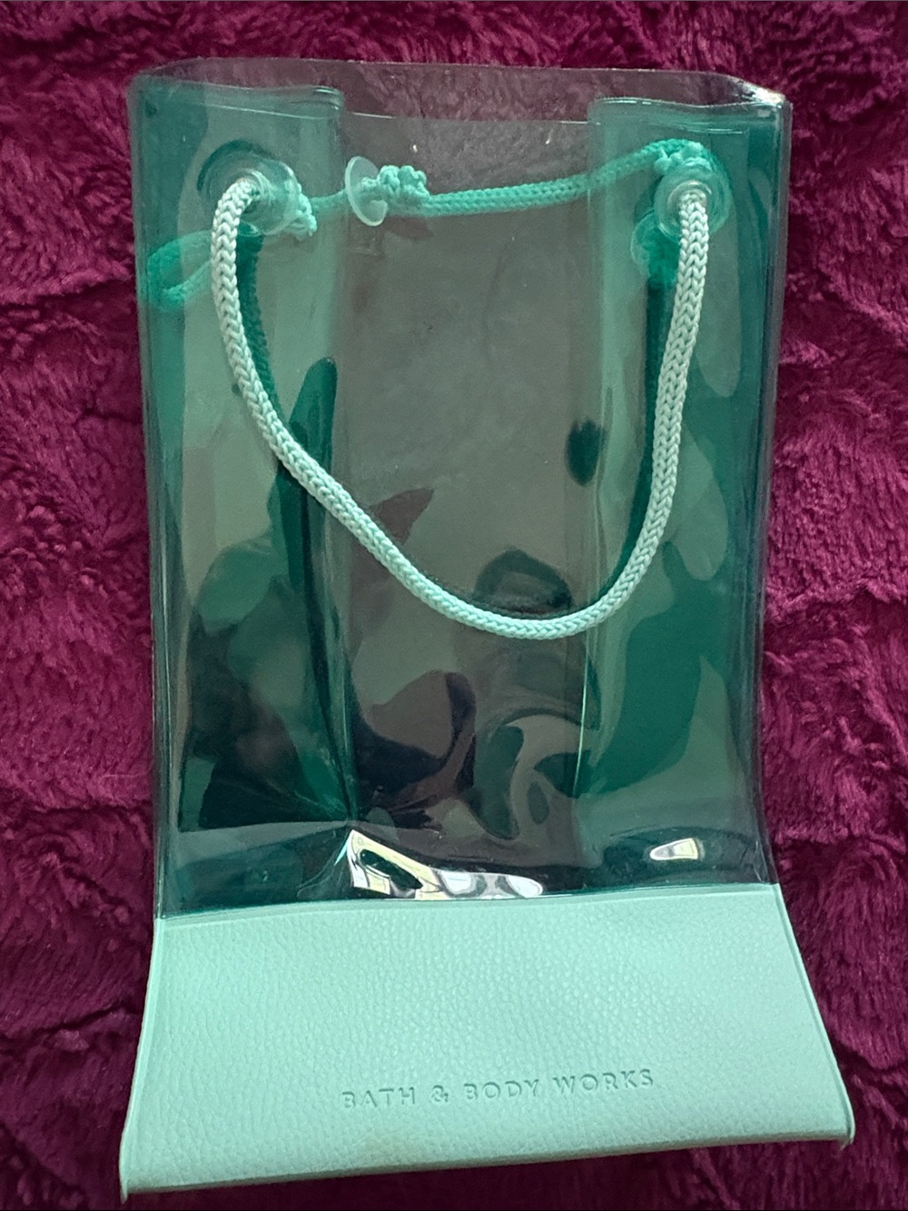 Bath & Body Works Mint Clear Tote with Rope Handles